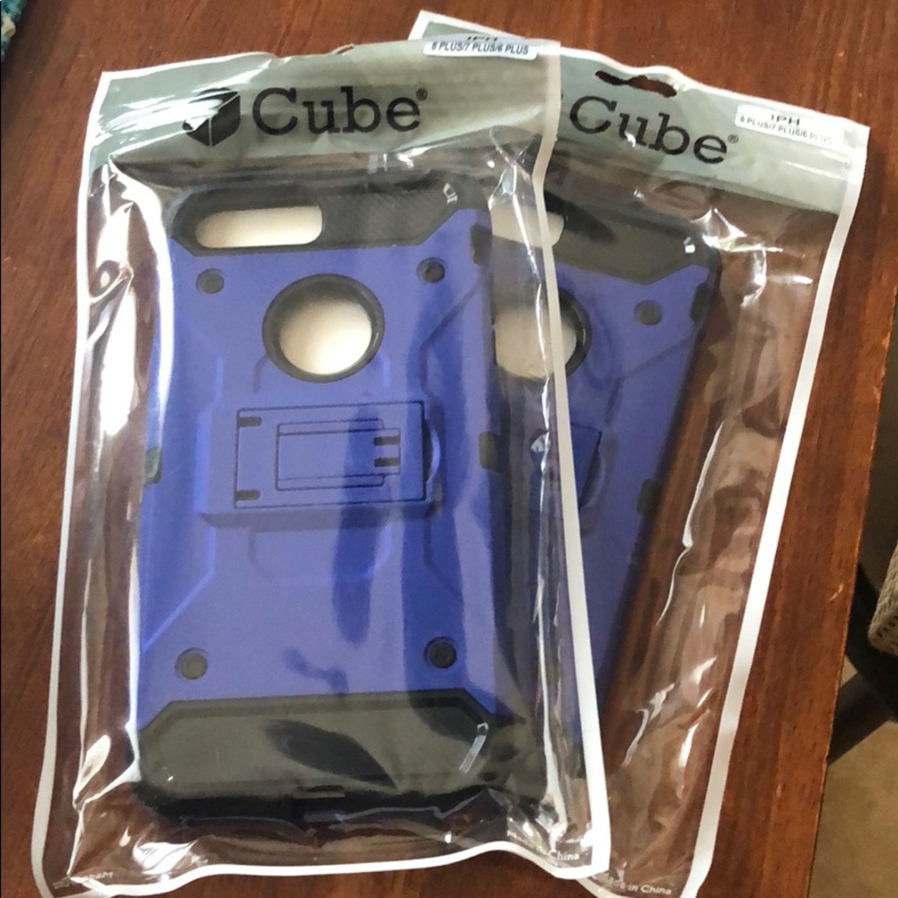 Blue rugged case for iPhone
